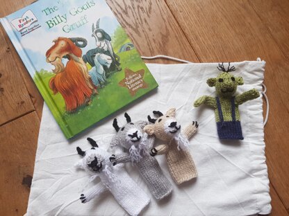 3 Billy Goats Gruff Finger Puppets