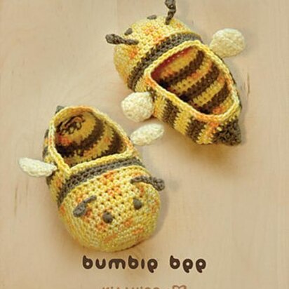 Bumble Bee Baby Booties