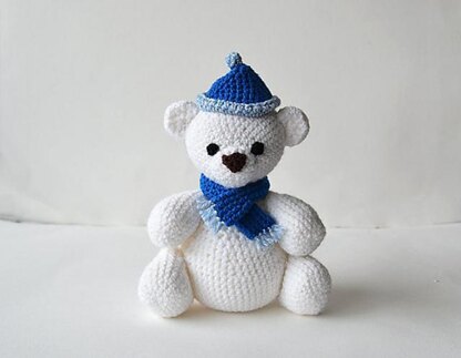 Polar Bear with Poofball Hat
