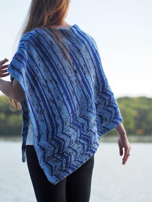 Ocean Current Poncho