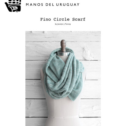 Fino Circle Scarf in Manos del Uruguay Silk Blend Fino