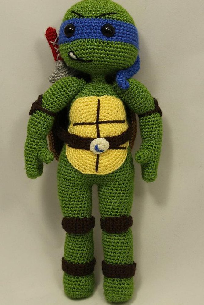 Turtle Stuffed Animal, Ninja Turtle - Free Sewing Pattern