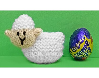 Easter Sheep Lamb Basket choc cover Creme Egg