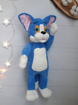 Crochet pattern cat Tom animal