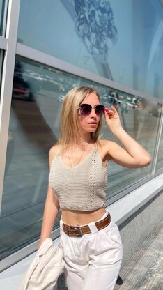 The Melanie top tank and crop top