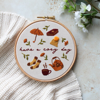 Cosy Days - The Perfect Beginner Downloadable Embroidery Pattern