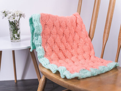 Cubic Flower Blanket in Deramores Studio Baby Soft DK Acrylic - Downloadable PDF