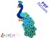 Peacock crochet applique pattern