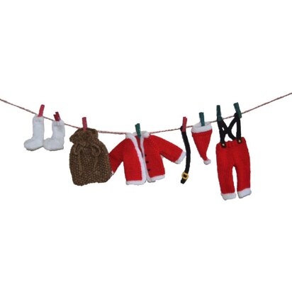 Santa Laundry Wash Line