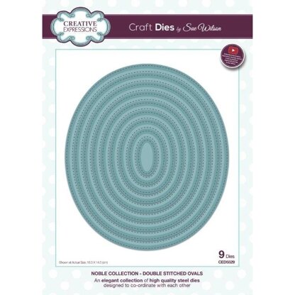 Creative Expressions Sue Wilson Noble Double Stitched Ovals Craft Craft Die