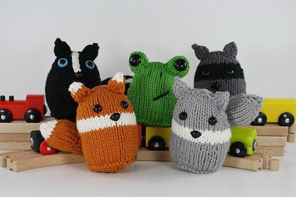 Woodland Friends (Skunk, Fox, Frog, Wolf, Raccoon)