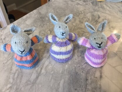 Bunny egg cosies