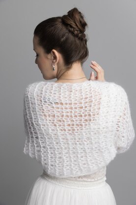 Loose bolero easy to knit