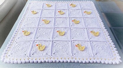 Little Duck Blanket Crochet pattern by Kerry Jayne Designs