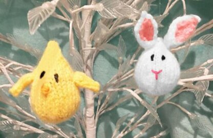 Easter Bunny and Chick Hanging Decorations