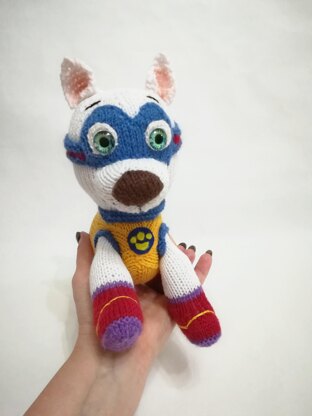 Original Knitting Patterns - Knit your toy dog Apollo from collection Patrol