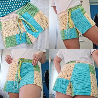 Patchwork Shorts