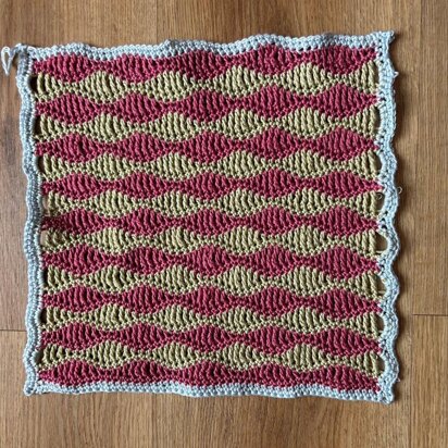 Medium Wave Crochet Washcloth