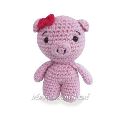 Rosie Piggy the Ami - Amigurumi Crochet Pattern