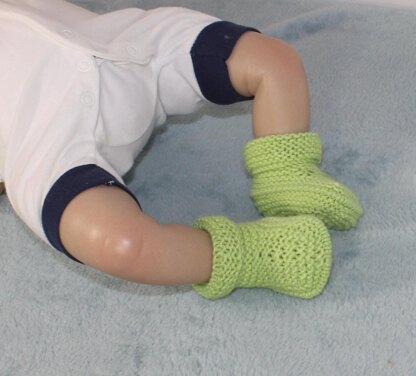 Baby Simple Circular Cuff Booties