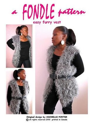 Easy furry vest 313