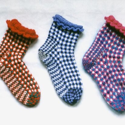 Gingham Socks 316