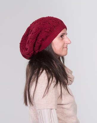 Dancing Trees Reversible Slouchy Hat