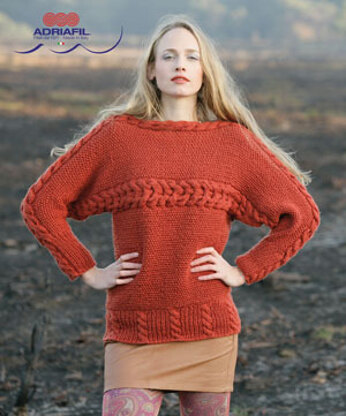 Renee Pullover in Adriafil Globe Uni