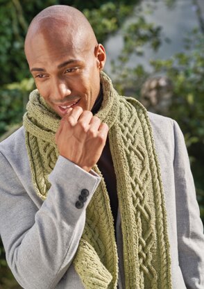 Gable Scarf in Rowan Denim Revive - ZB296-00016-DE - Downloadable PDF