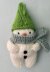 Knit Snowman Christmas Ornaments Pattern