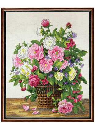 Janlynn Roses Cross Stitch Kit