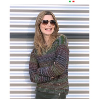 Gilda Pullover in Adriafil Zebrino - Downloadable PDF