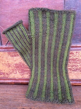 Vertical Stripe Mitts