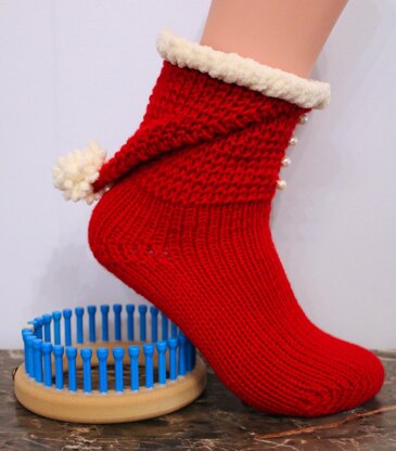 Santa Hat Booties