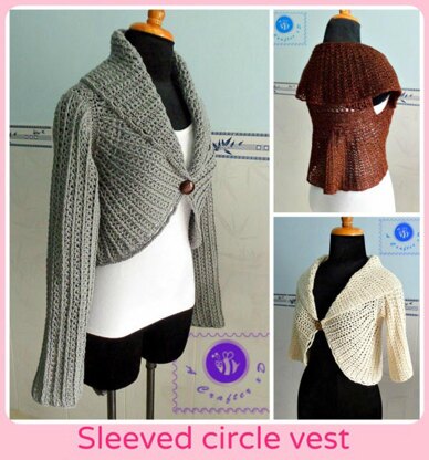 Sleeved circle vest