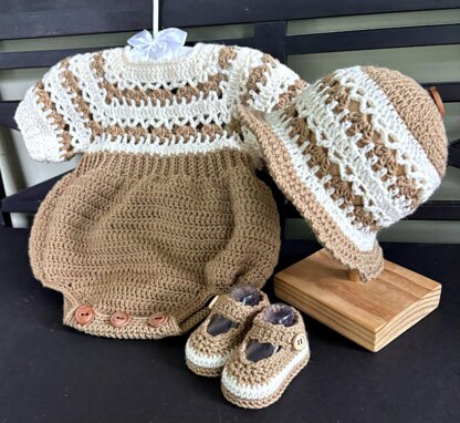 Baby Button Seat Romper Outfit