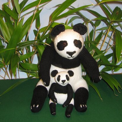 Mother and Baby Panda Toy Animals