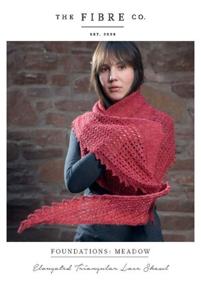 The Fibre Co. Elongated Triangular Lace Shawl PDF