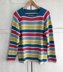 Top Down Sweater Rainbow