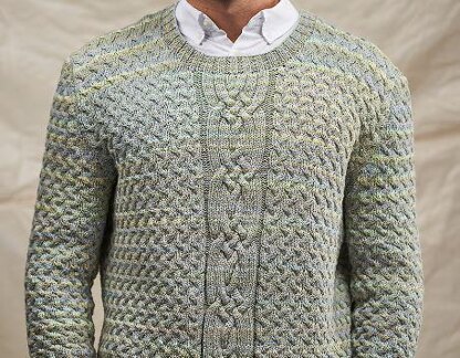 Man s Criss Cross and Cable Jumper