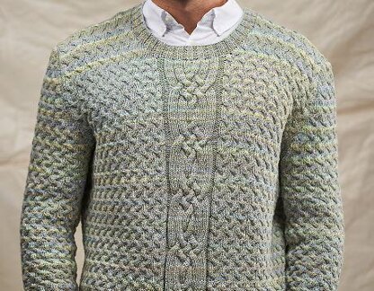 Man s Criss Cross and Cable Jumper