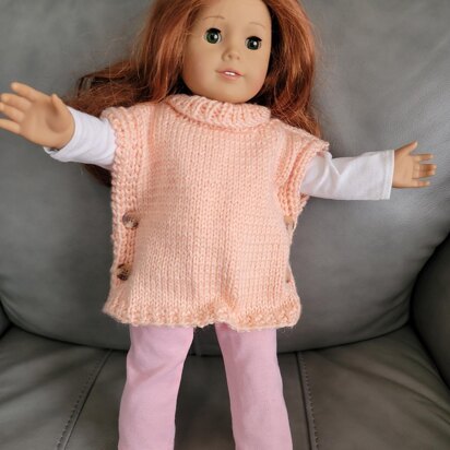 Doll Poncho for 18" doll