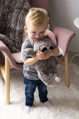 Sallie Sloth in Lion Brand Go For Faux, Wool Ease & Feels Like Butta - L90087 - Downloadable PDF