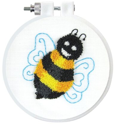 Design Works Bumble Bee Punch Needle Kit - 7.5cm