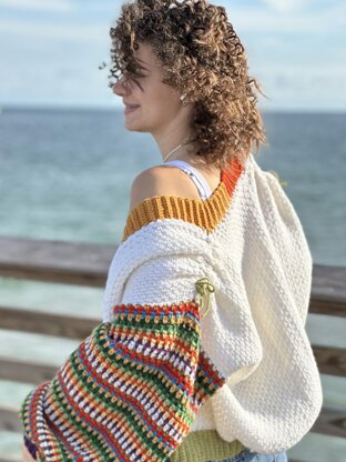 Cozy linen stitch sweater