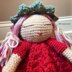 Strawberry doll lovey blanket