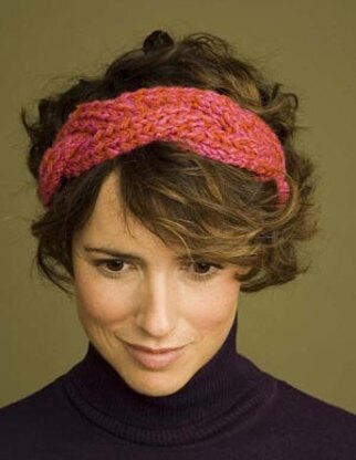 Braided Headband in Lion Brand Wool-Ease - 60596 - Downloadable PDF