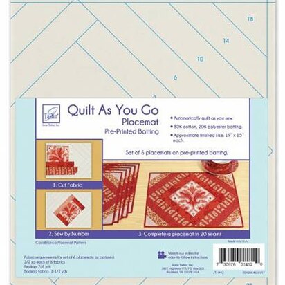 June Tailor Inc Quilt As You Go Placemats - Casablanca