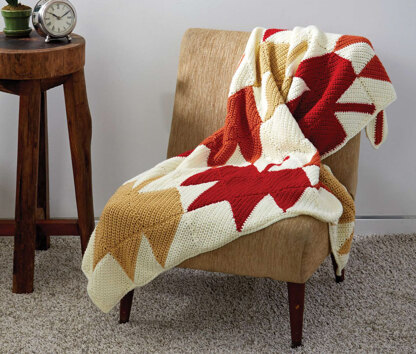 Autumn Leaves Afghan in Caron Simply Soft and Simply Soft Collection - Downloadable PDF