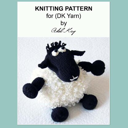 Milly Loopy Sheep Lamb Soft Cuddly Toy DK Yarn Knitting Pattern by Adel Kay